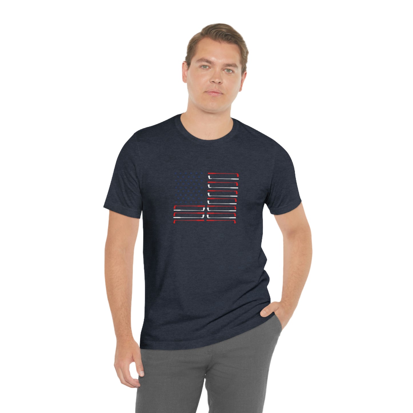 US Flag Unisex Jersey Short Sleeve Tee
