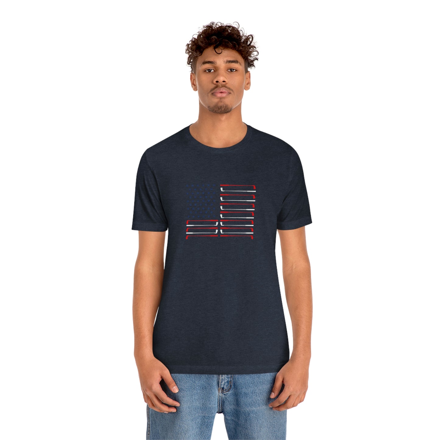 US Flag Unisex Jersey Short Sleeve Tee