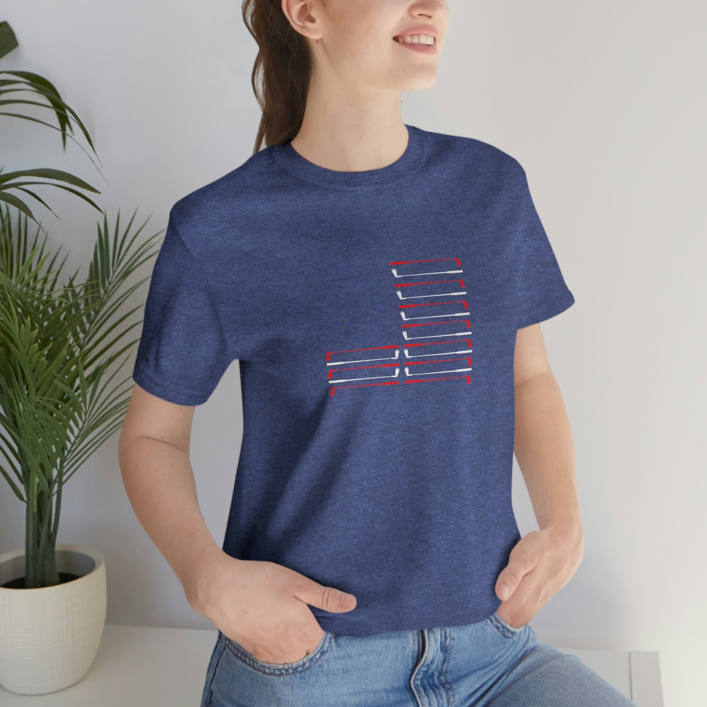 US Flag Unisex Jersey Short Sleeve Tee
