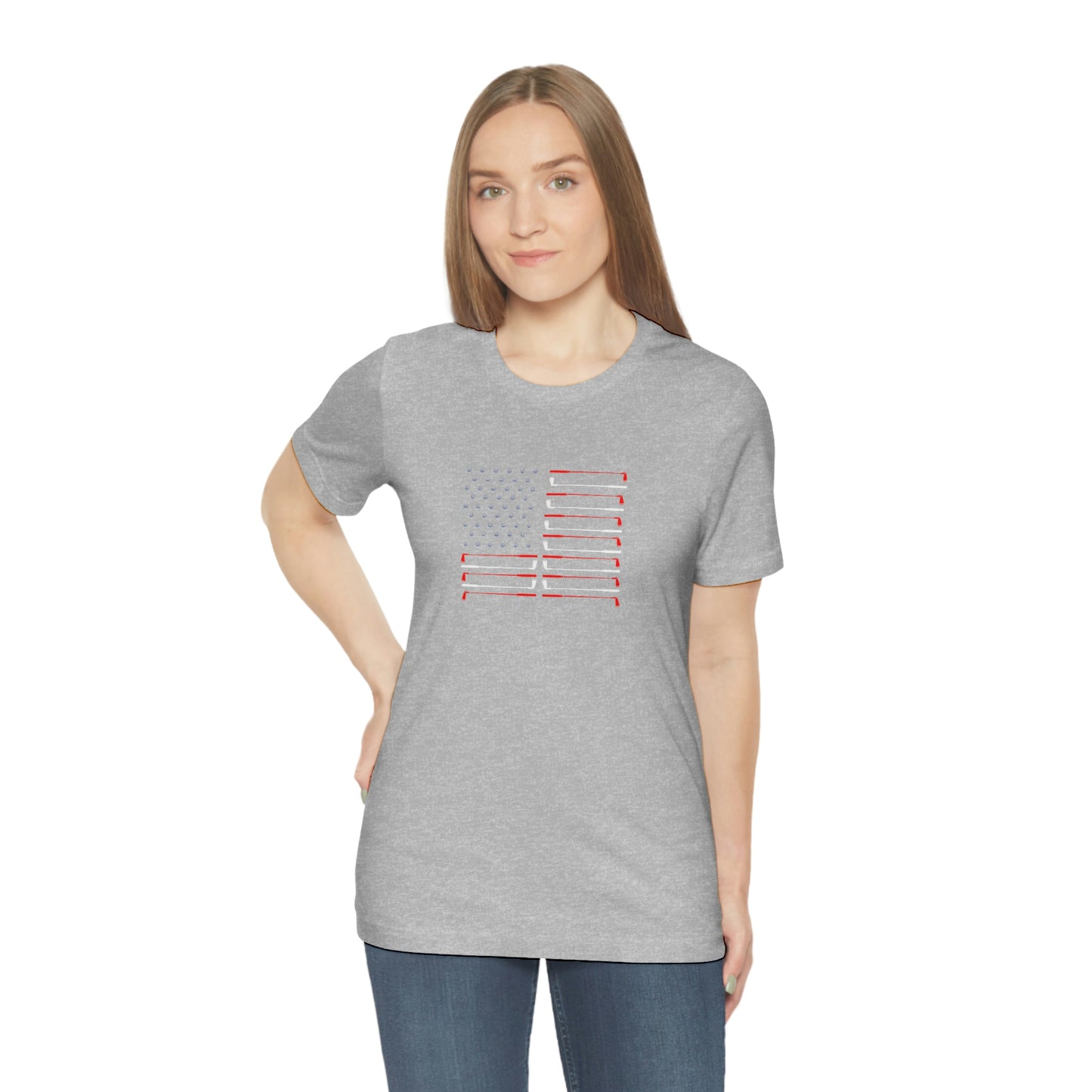 US Flag Unisex Jersey Short Sleeve Tee