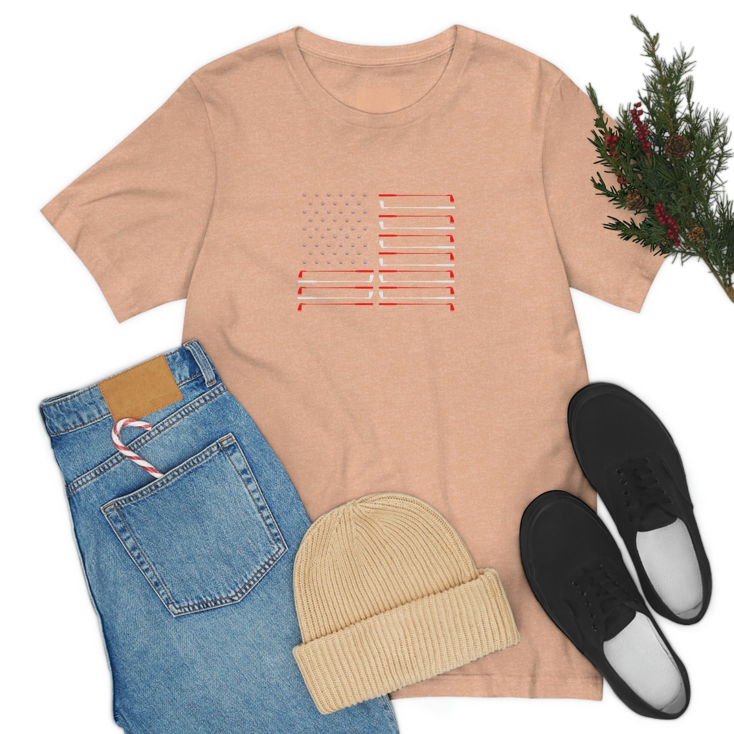 US Flag Unisex Jersey Short Sleeve Tee