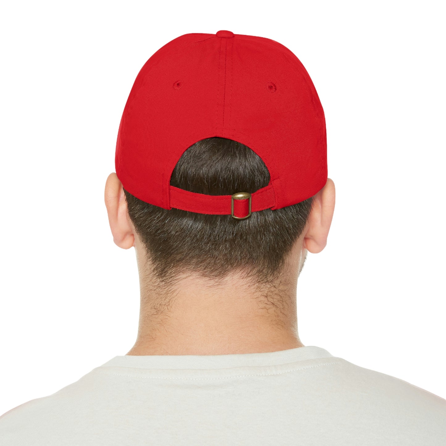 American Flag Dad Hat with Leather Patch