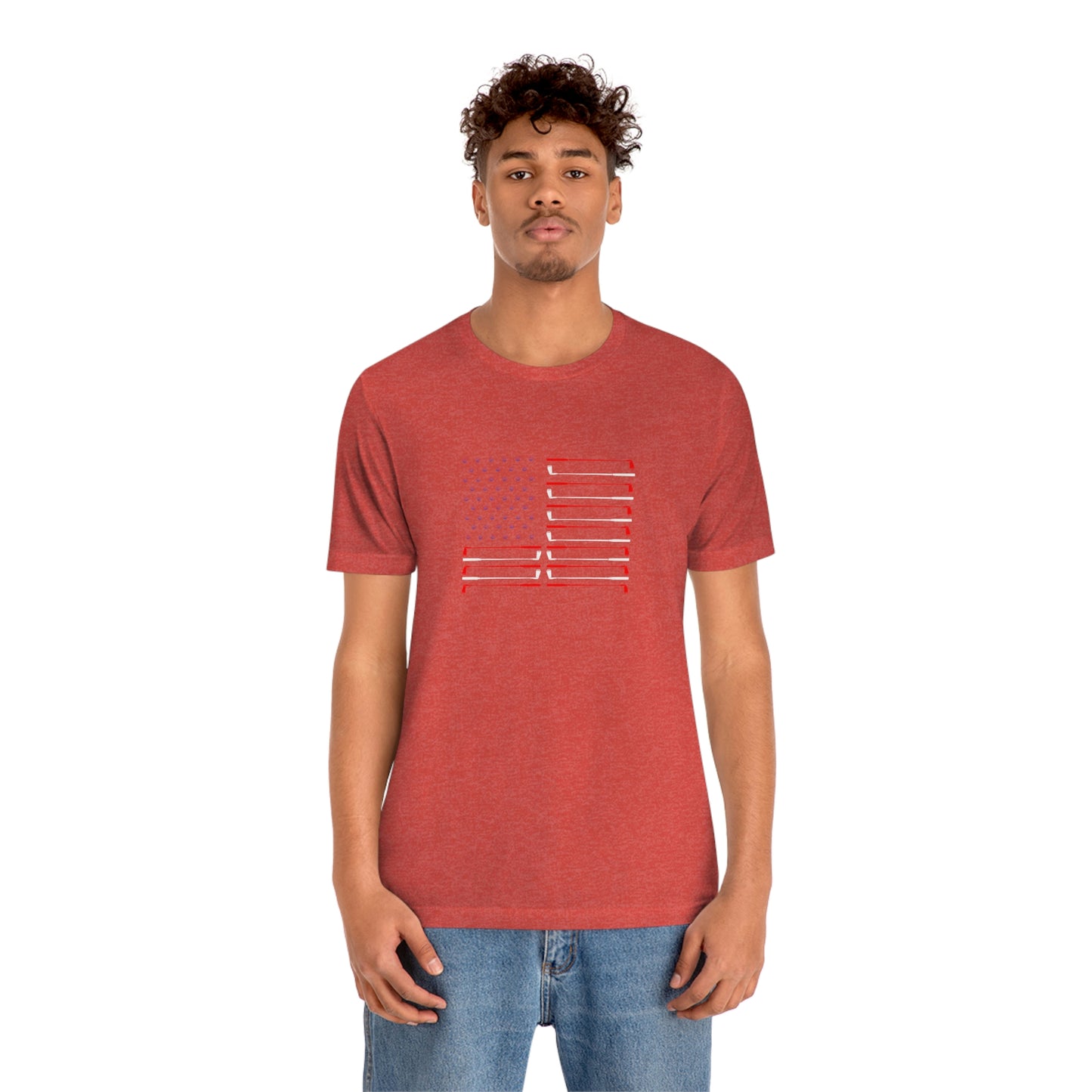 US Flag Unisex Jersey Short Sleeve Tee
