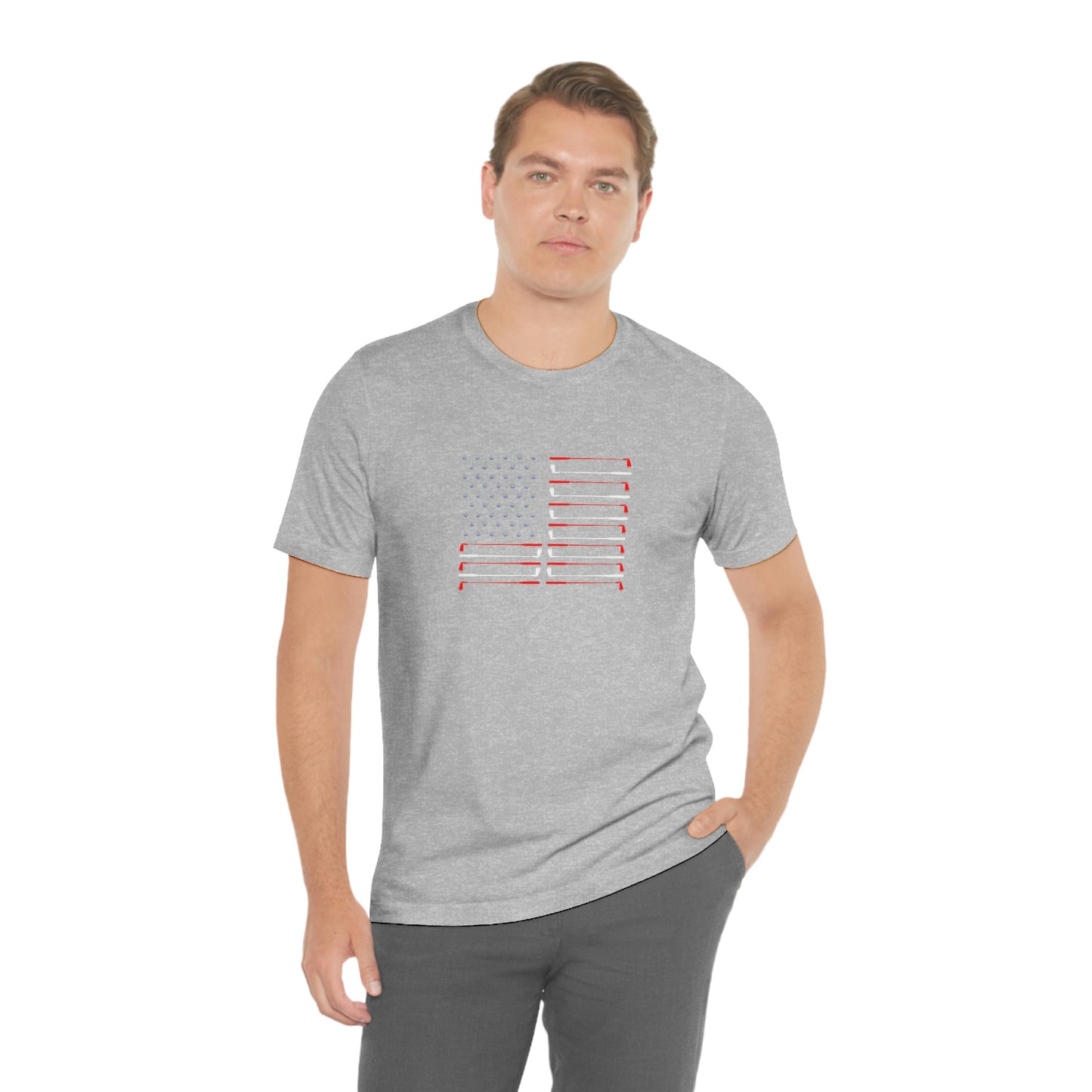 US Flag Unisex Jersey Short Sleeve Tee