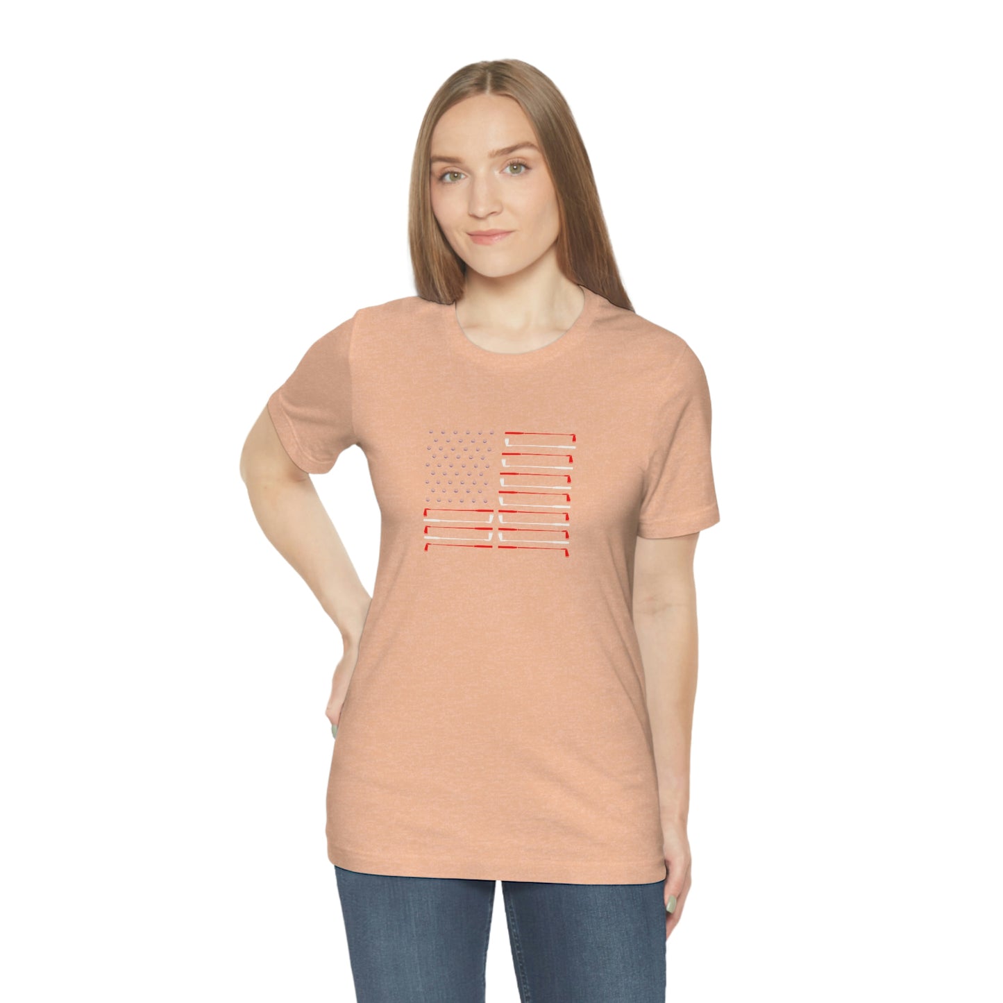 US Flag Unisex Jersey Short Sleeve Tee