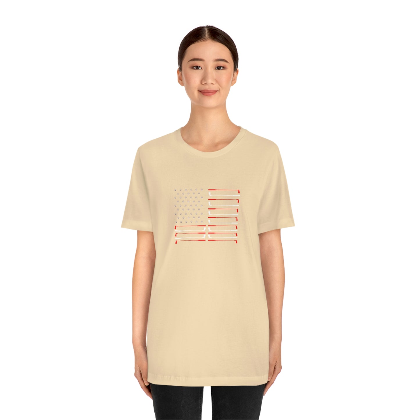 US Flag Unisex Jersey Short Sleeve Tee