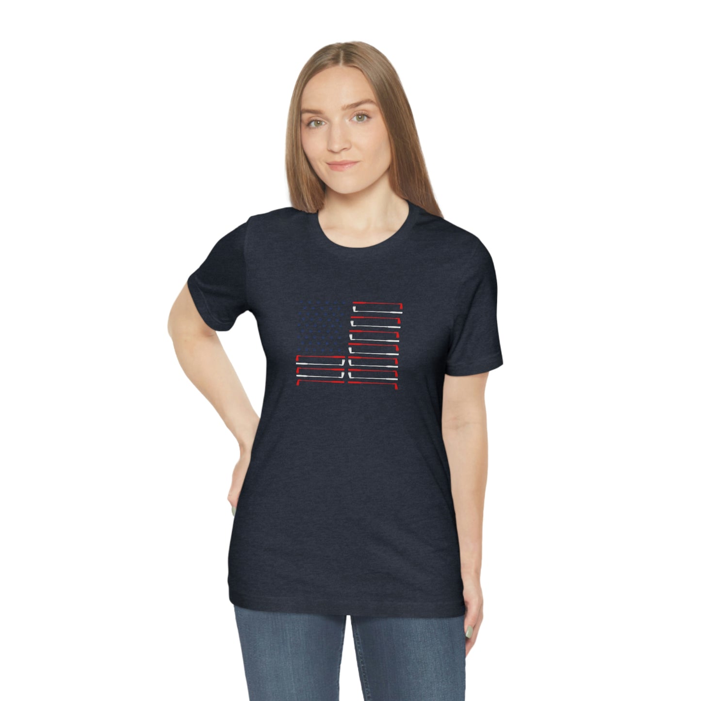 US Flag Unisex Jersey Short Sleeve Tee