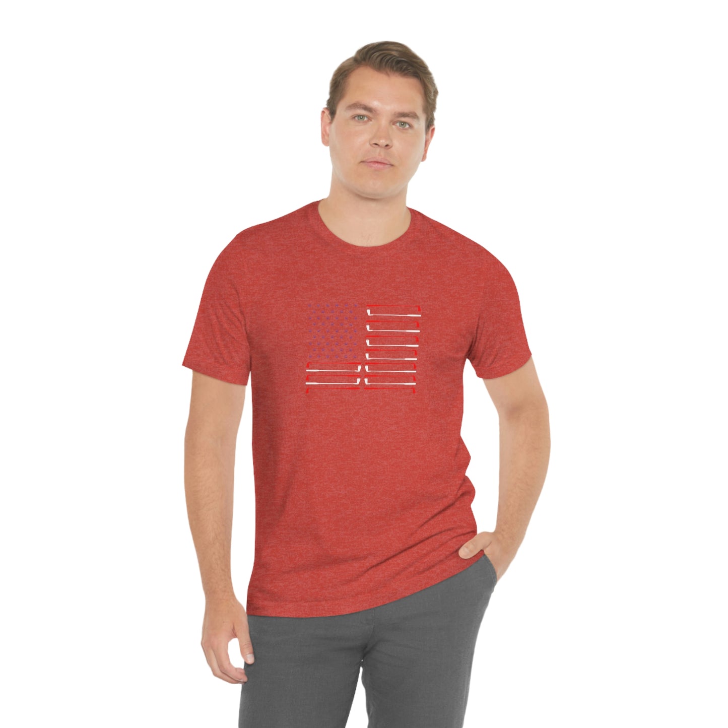 US Flag Unisex Jersey Short Sleeve Tee