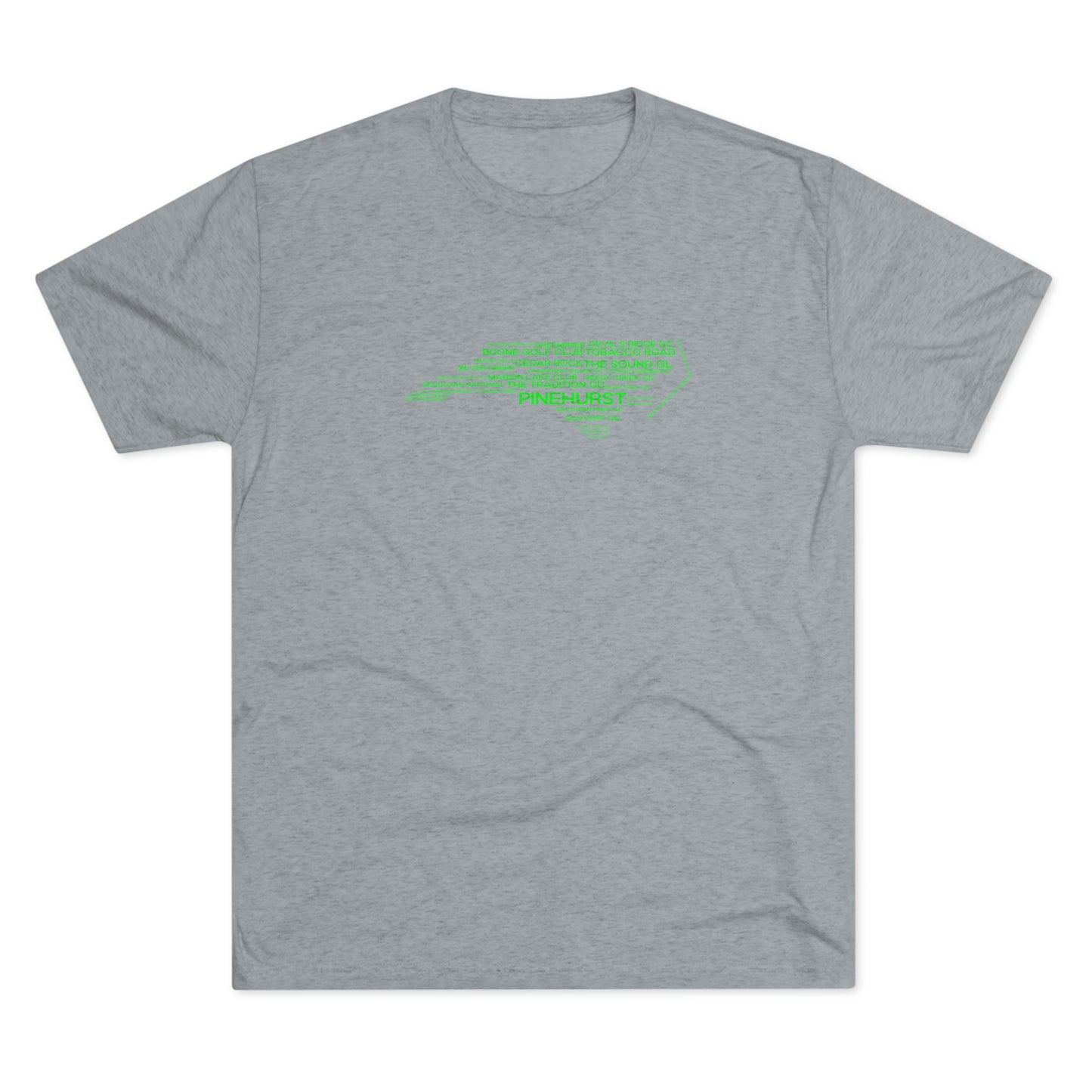 NC Courses Unisex Tri-Blend Crew Tee