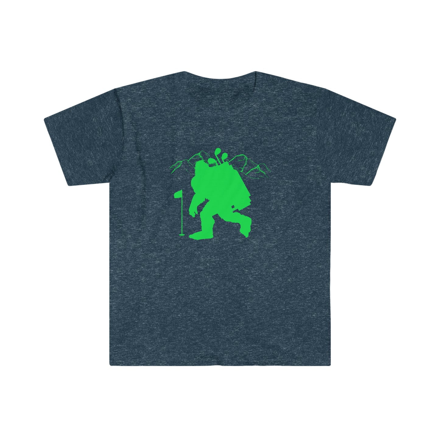 Golfin' Bigfoot Unisex Softstyle T-Shirt