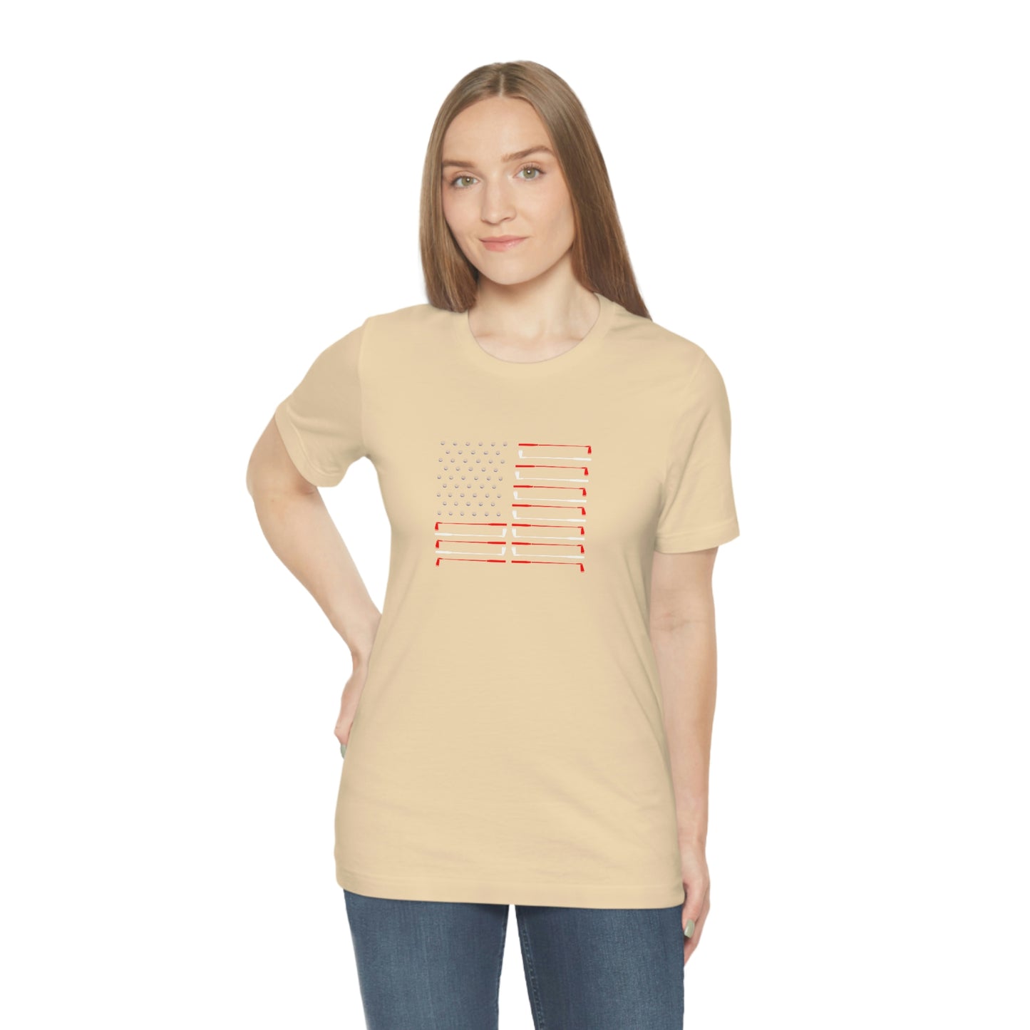 US Flag Unisex Jersey Short Sleeve Tee