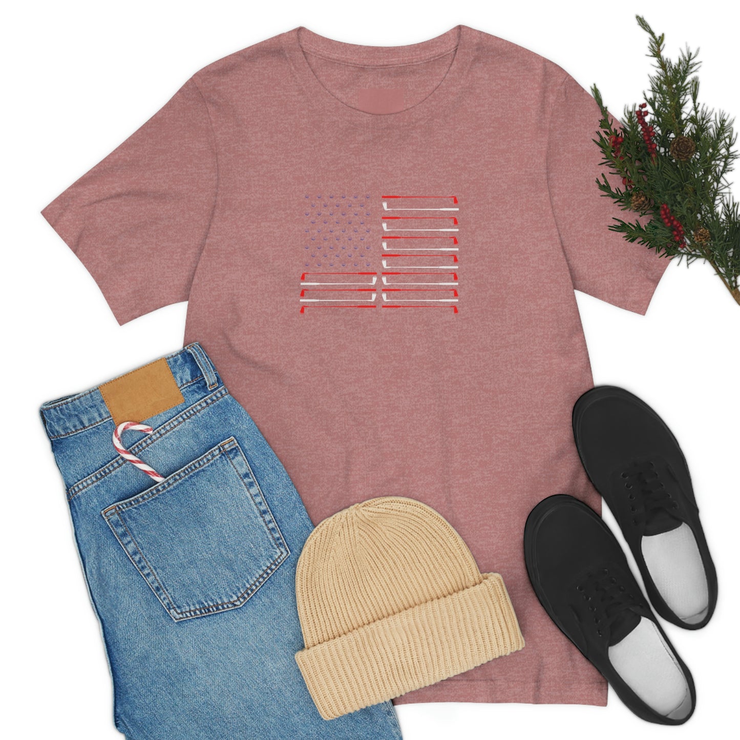 US Flag Unisex Jersey Short Sleeve Tee