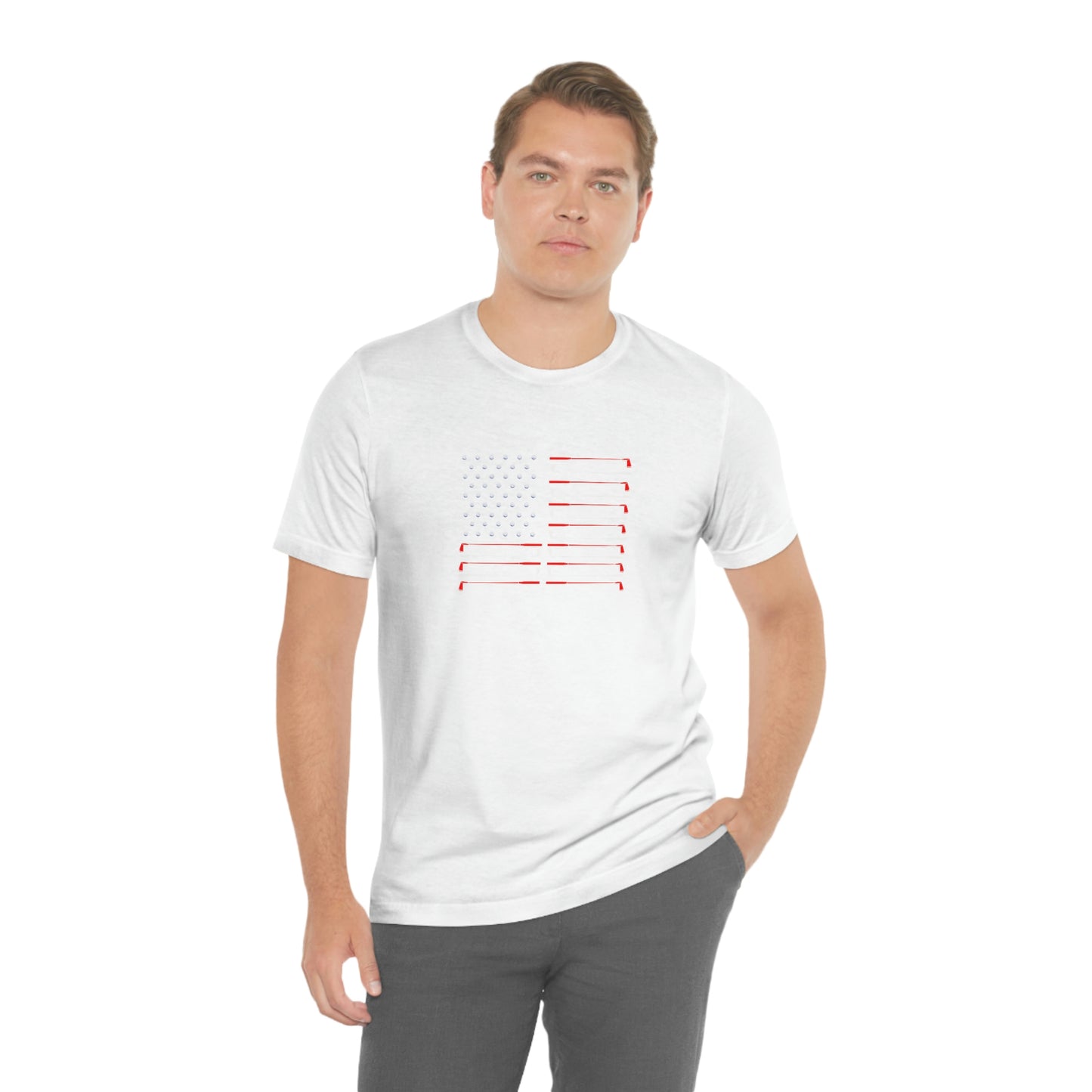 US Flag Unisex Jersey Short Sleeve Tee