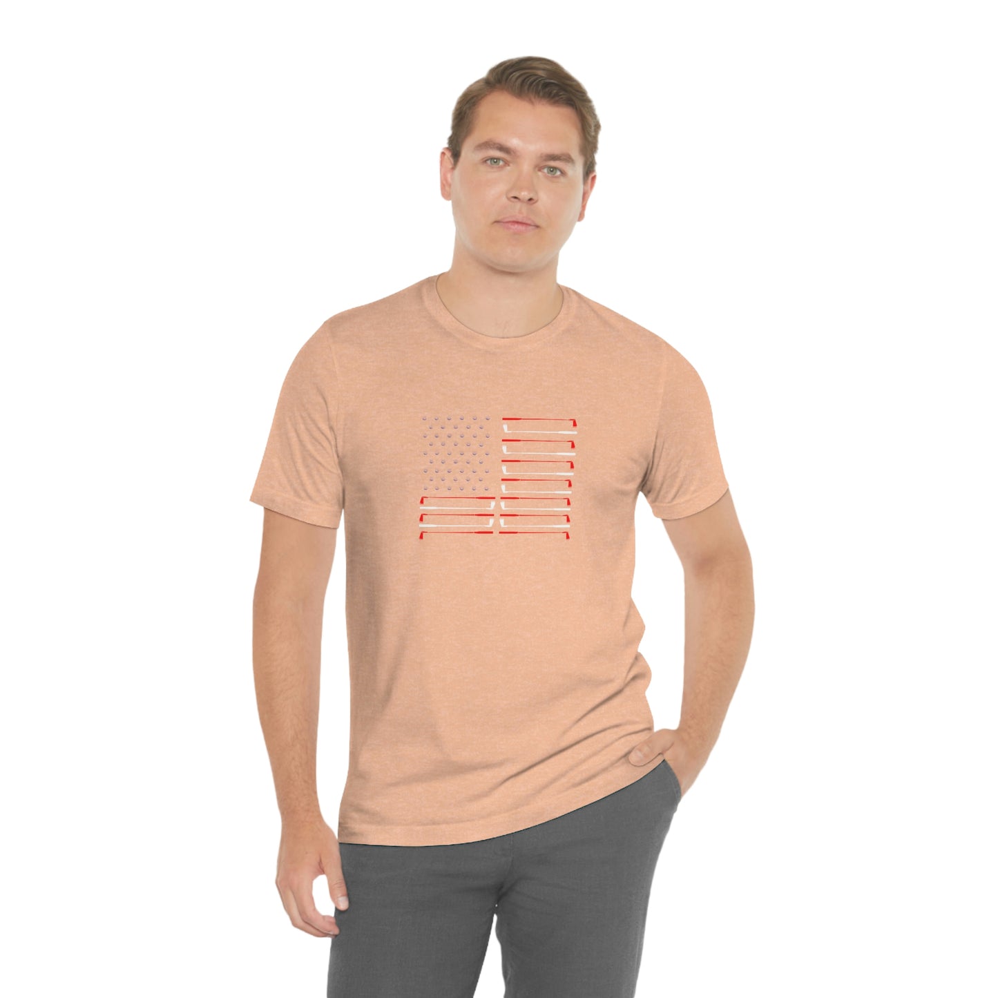 US Flag Unisex Jersey Short Sleeve Tee
