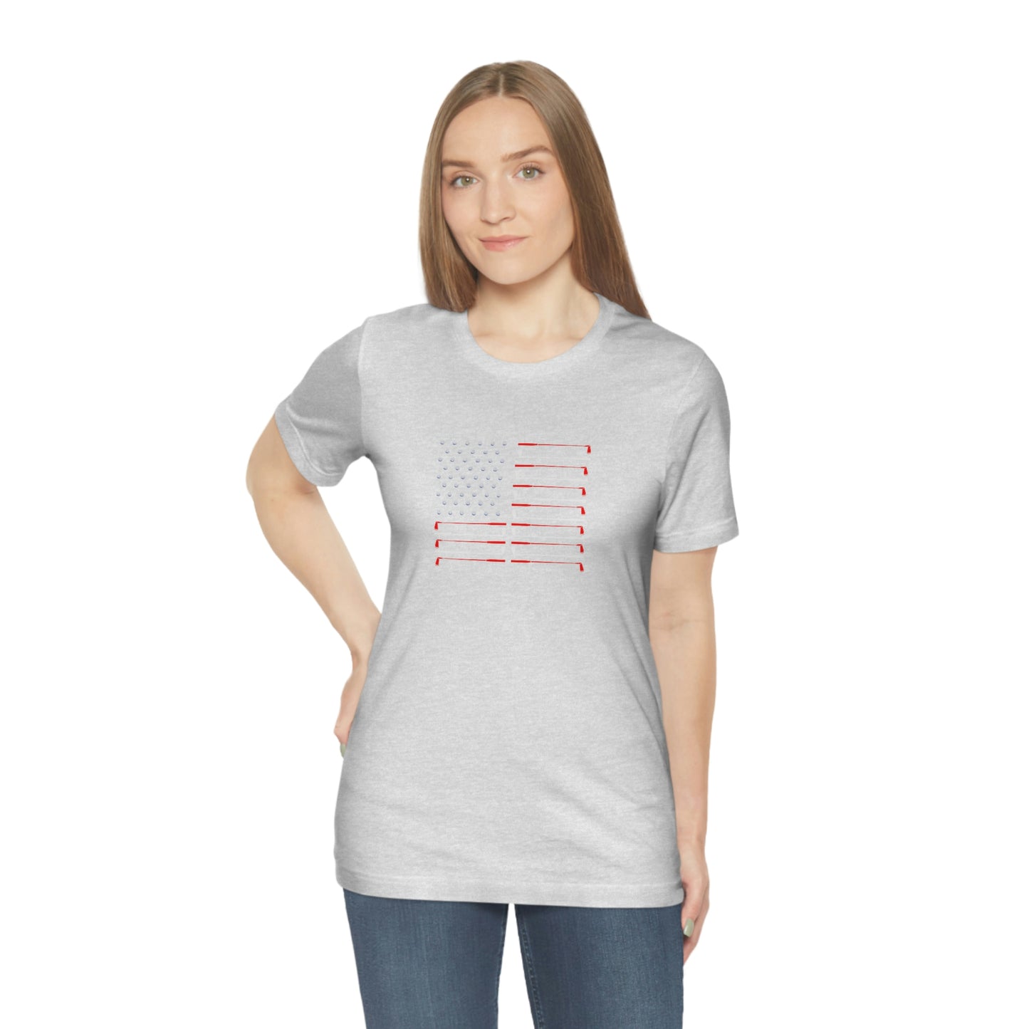 US Flag Unisex Jersey Short Sleeve Tee