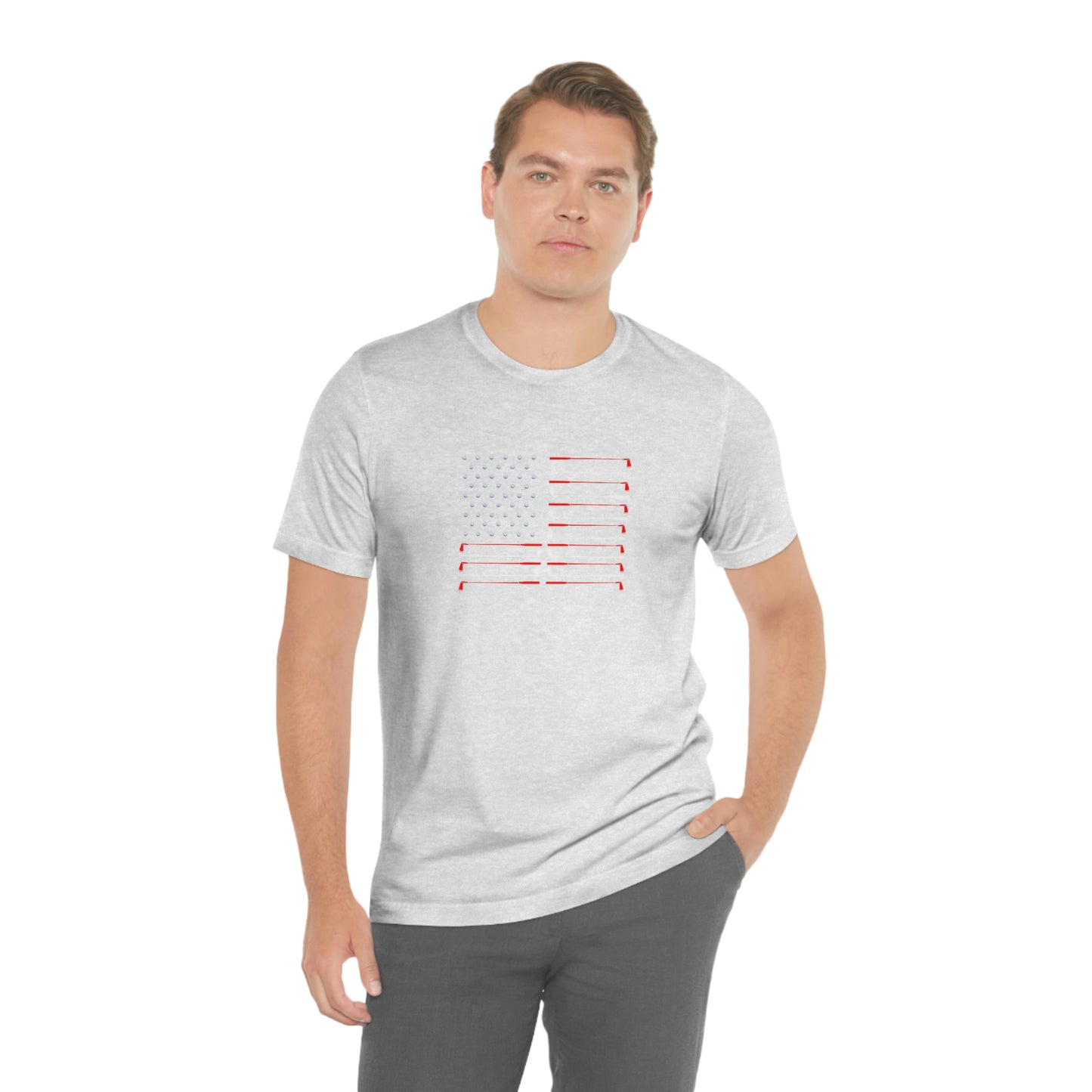 US Flag Unisex Jersey Short Sleeve Tee