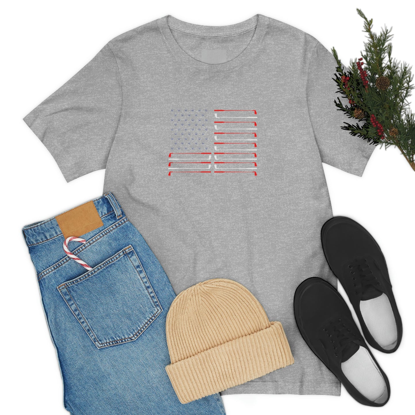 US Flag Unisex Jersey Short Sleeve Tee