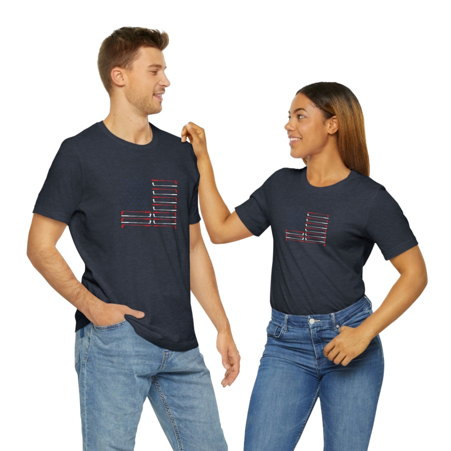 US Flag Unisex Jersey Short Sleeve Tee
