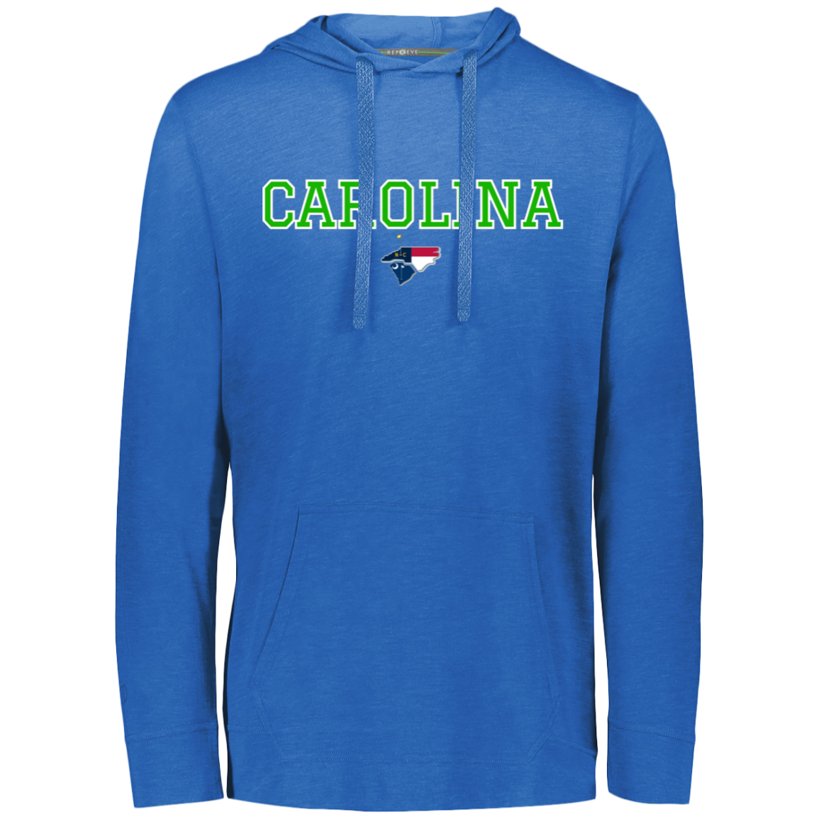 Carolina Block Eco Triblend T-Shirt Hoodie