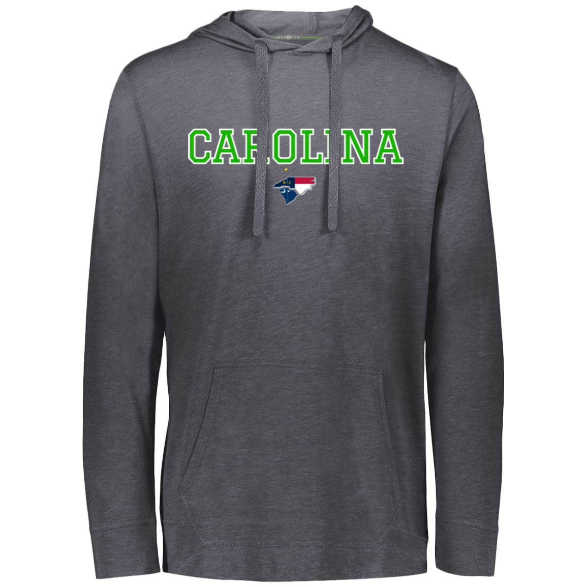 Carolina Block Eco Triblend T-Shirt Hoodie