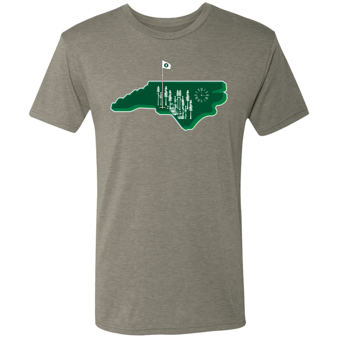 NC Golf Cradle Men's Triblend T-Shirt