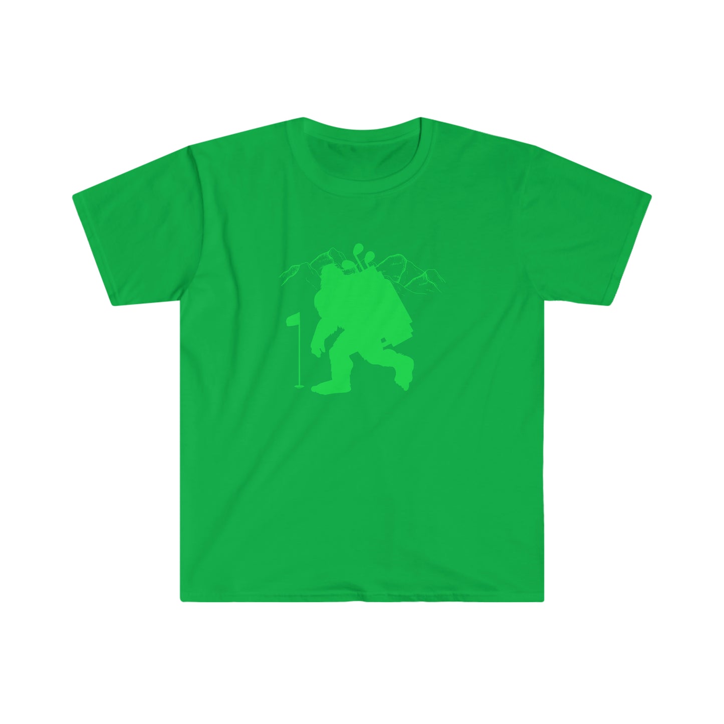 Golfin' Bigfoot Unisex Softstyle T-Shirt