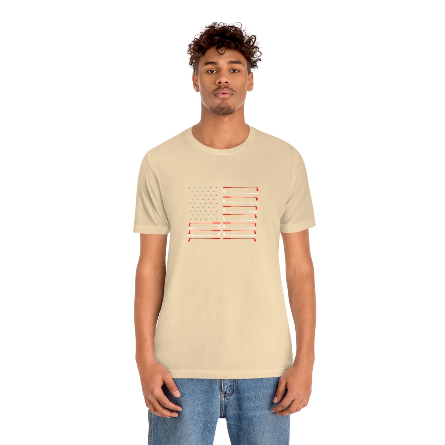 US Flag Unisex Jersey Short Sleeve Tee