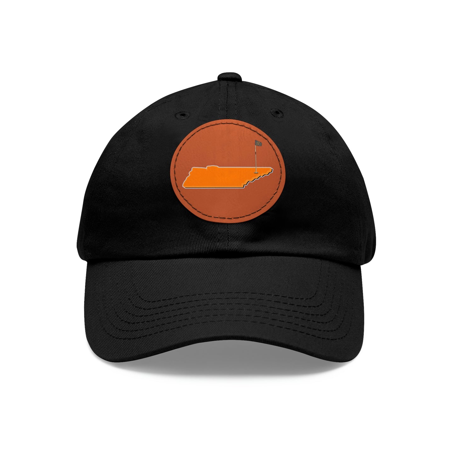 Rocky Top Hat with Leather Patch (Round)