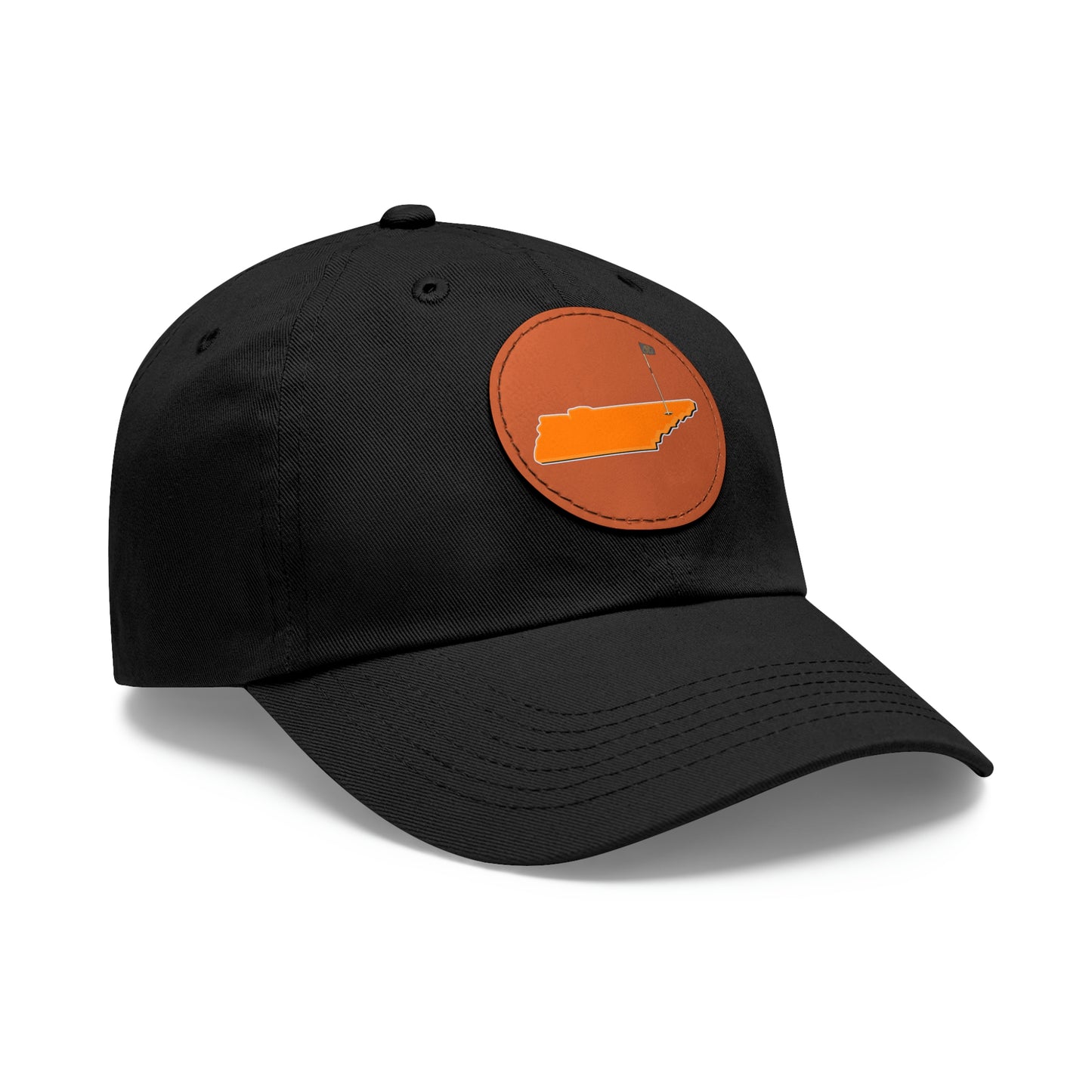 Rocky Top Hat with Leather Patch (Round)