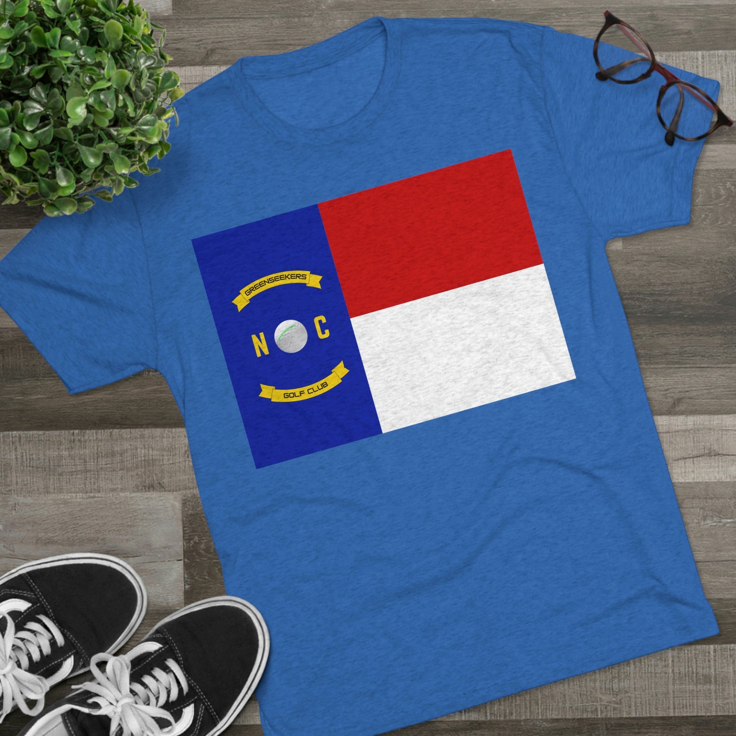 NC Flag Unisex Tri-Blend Crew Tee