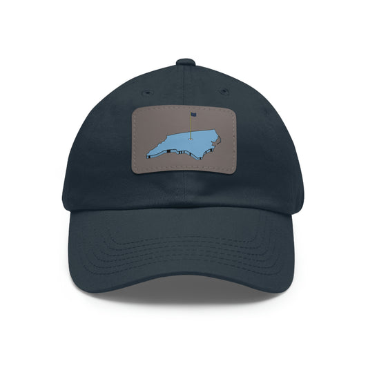 Heels Dad Hat with Leather Patch