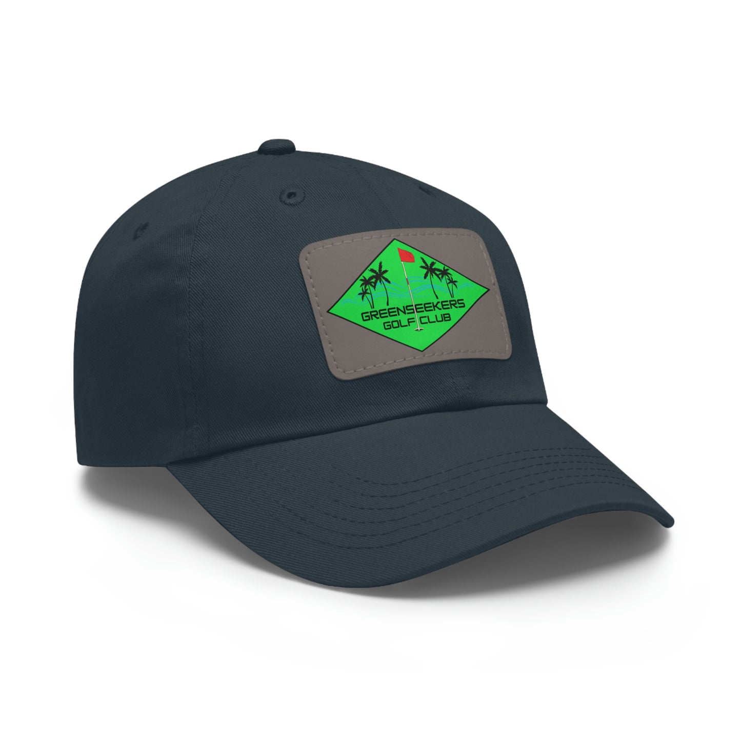 Greenseekers Beach Dad Hat with Leather Patch