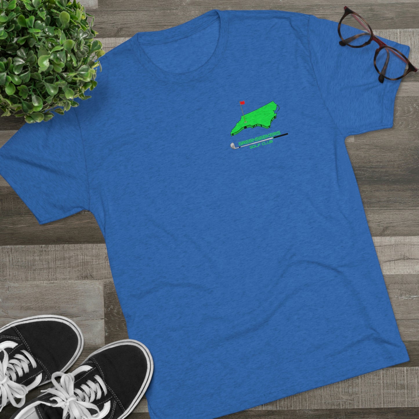 Greenseekers Chest Unisex Tri-Blend Crew Tee