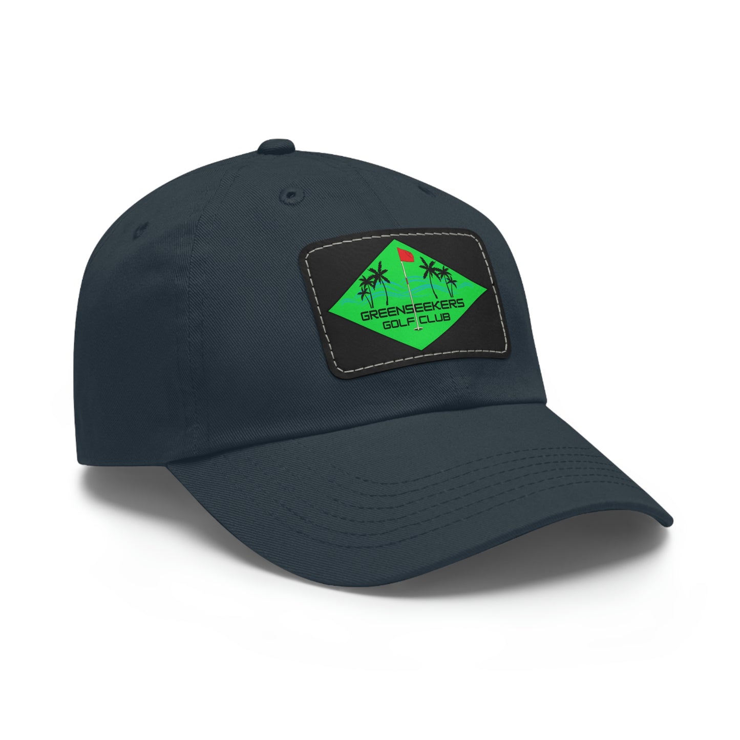 Greenseekers Beach Dad Hat with Leather Patch