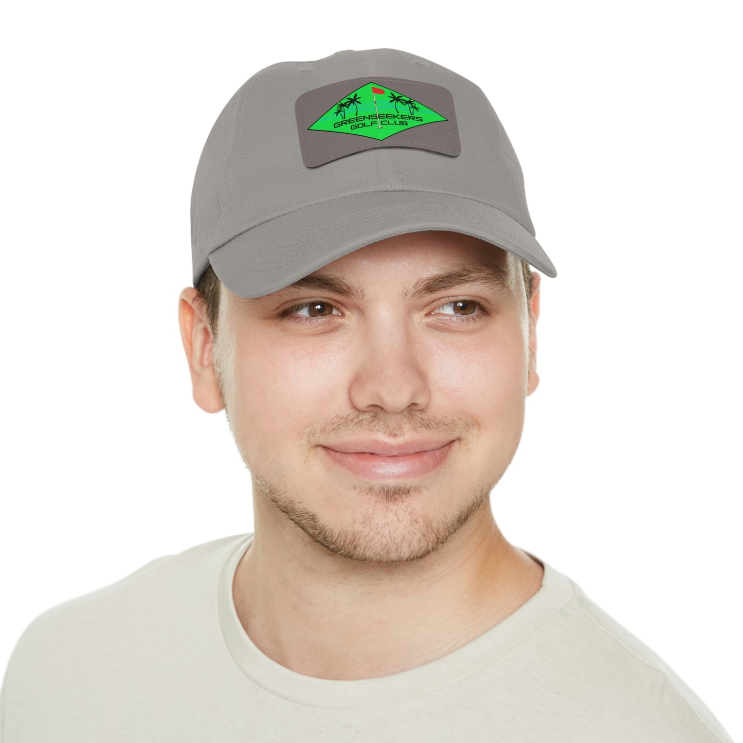 Greenseekers Beach Dad Hat with Leather Patch