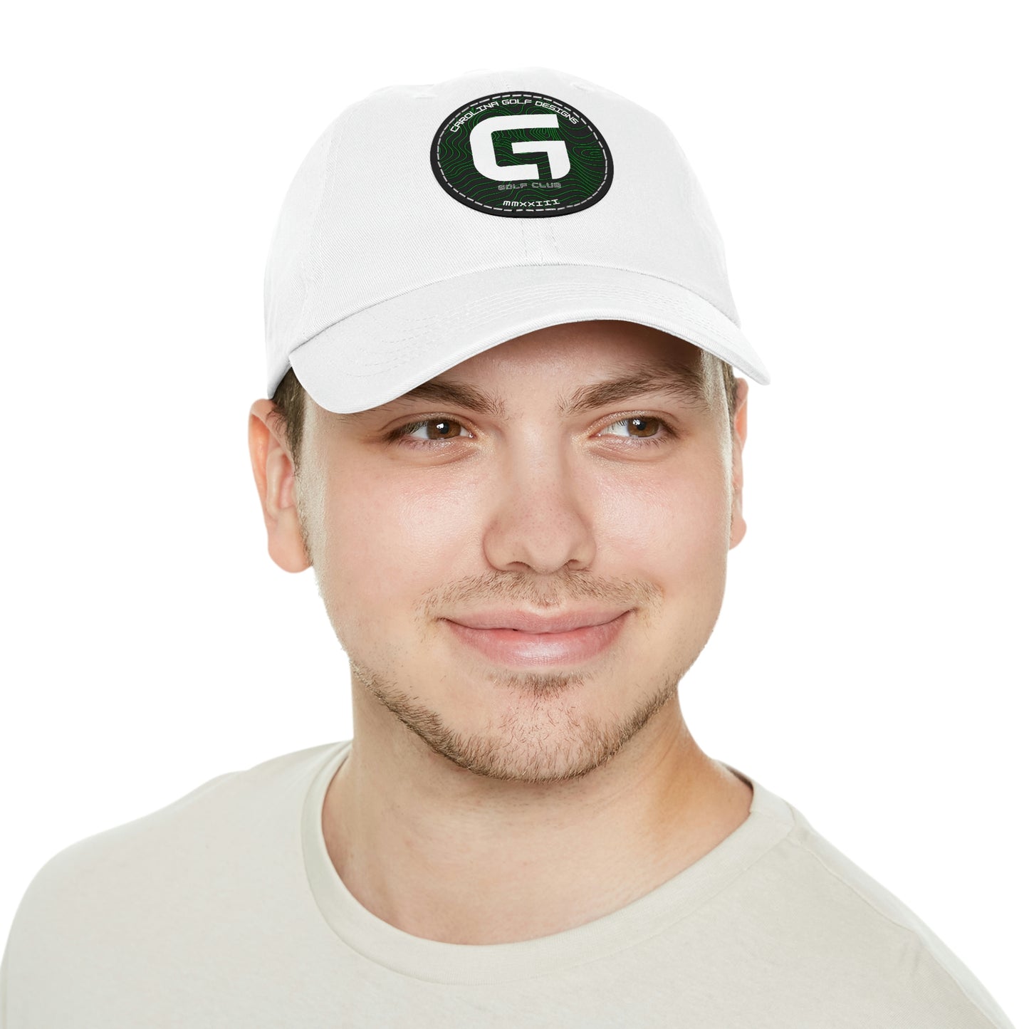 G Logo hat with Leather Patch (Round)