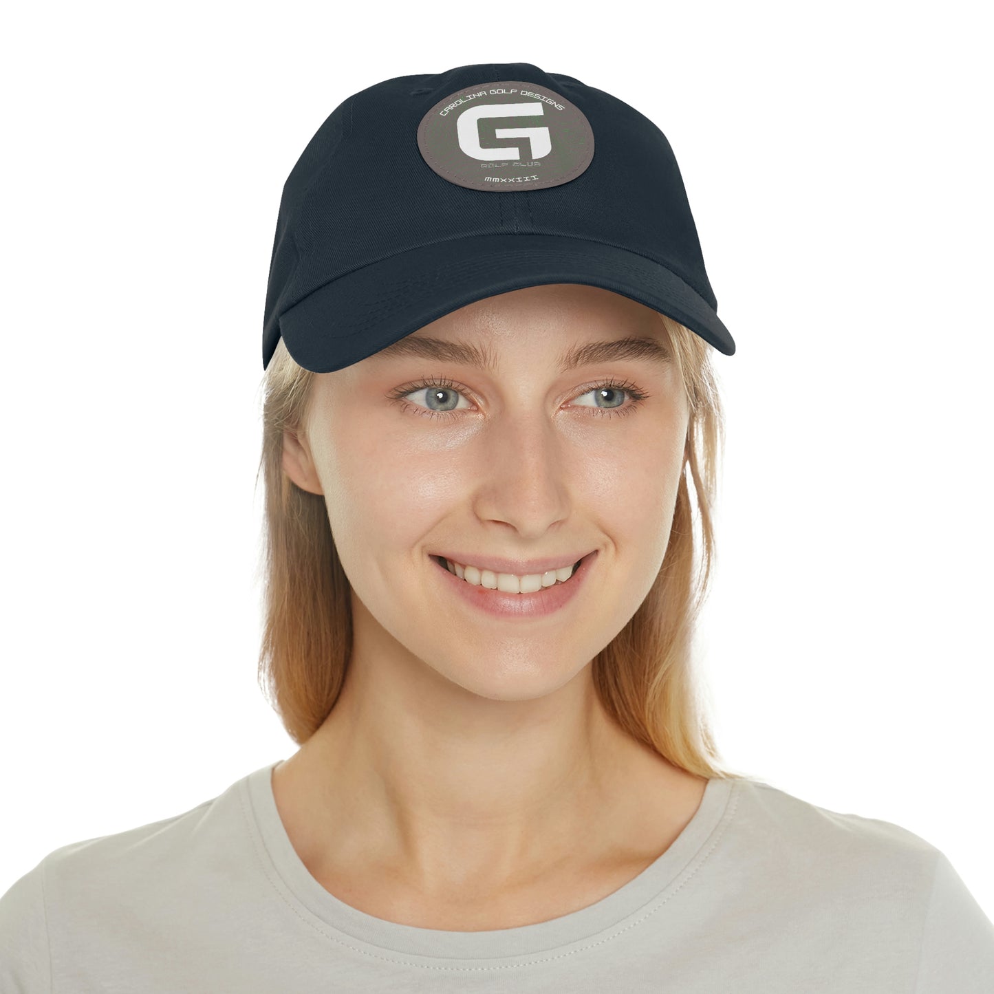 G Logo hat with Leather Patch (Round)