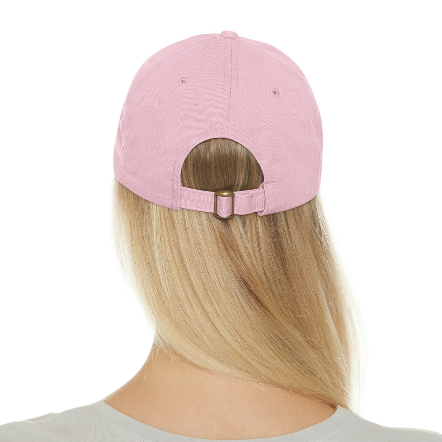 American Flag Dad Hat with Leather Patch