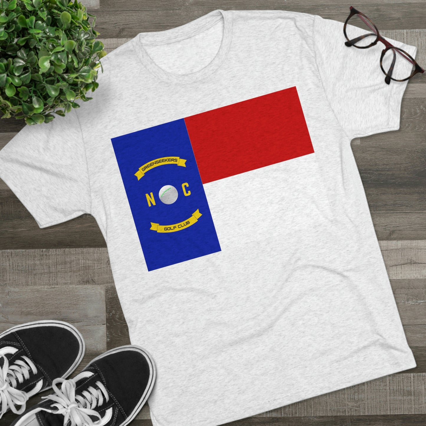 NC Flag Unisex Tri-Blend Crew Tee