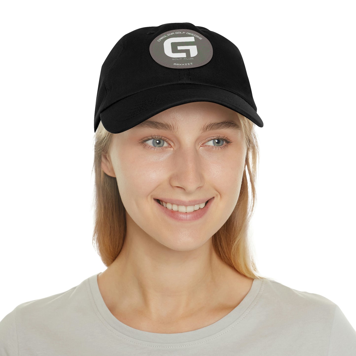 G Logo hat with Leather Patch (Round)