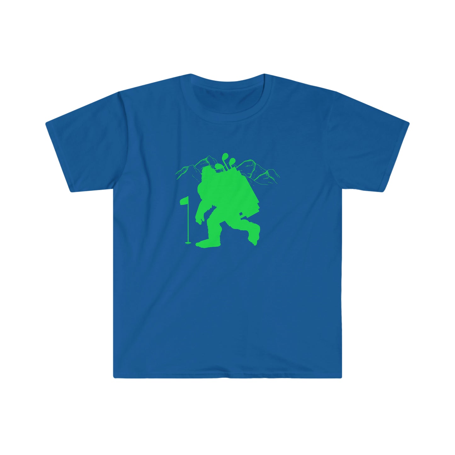 Golfin' Bigfoot Unisex Softstyle T-Shirt