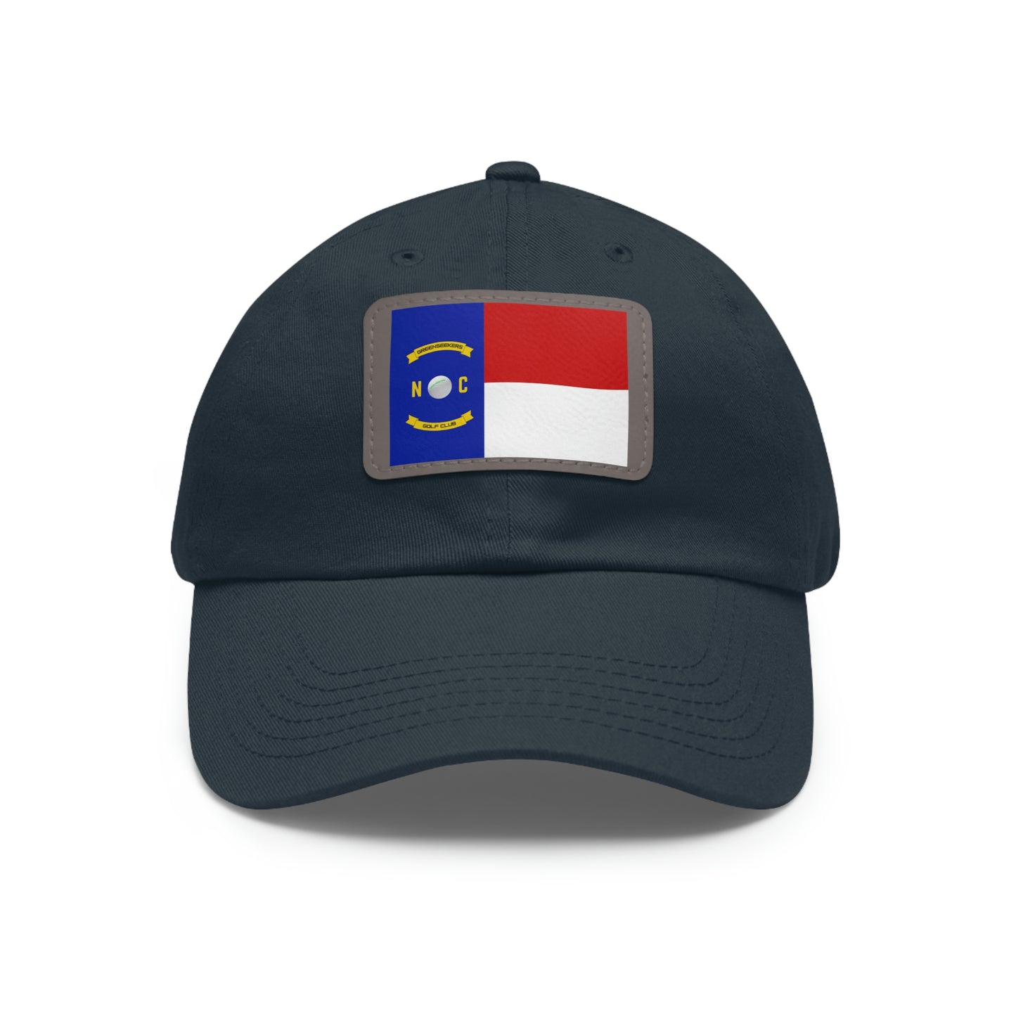 NC Flag Hat with Leather Patch