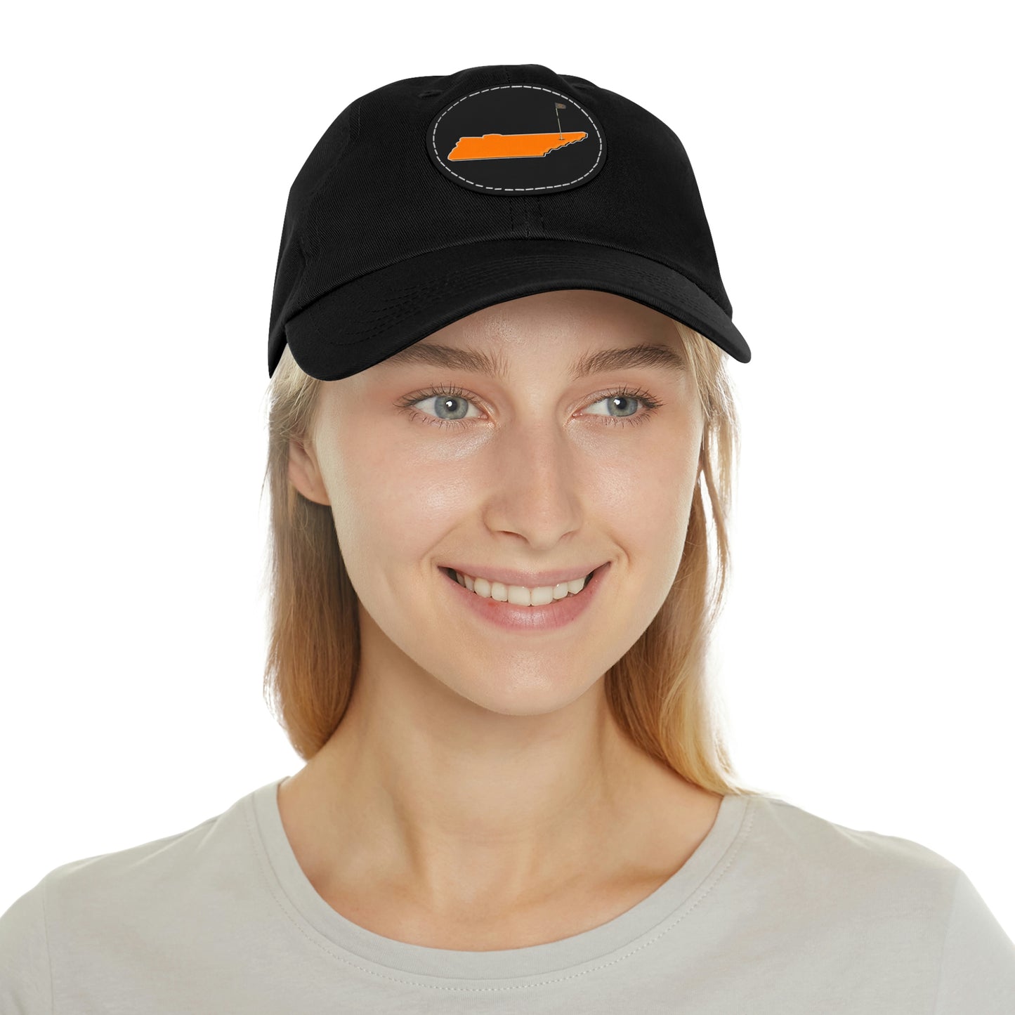 Rocky Top Hat with Leather Patch (Round)