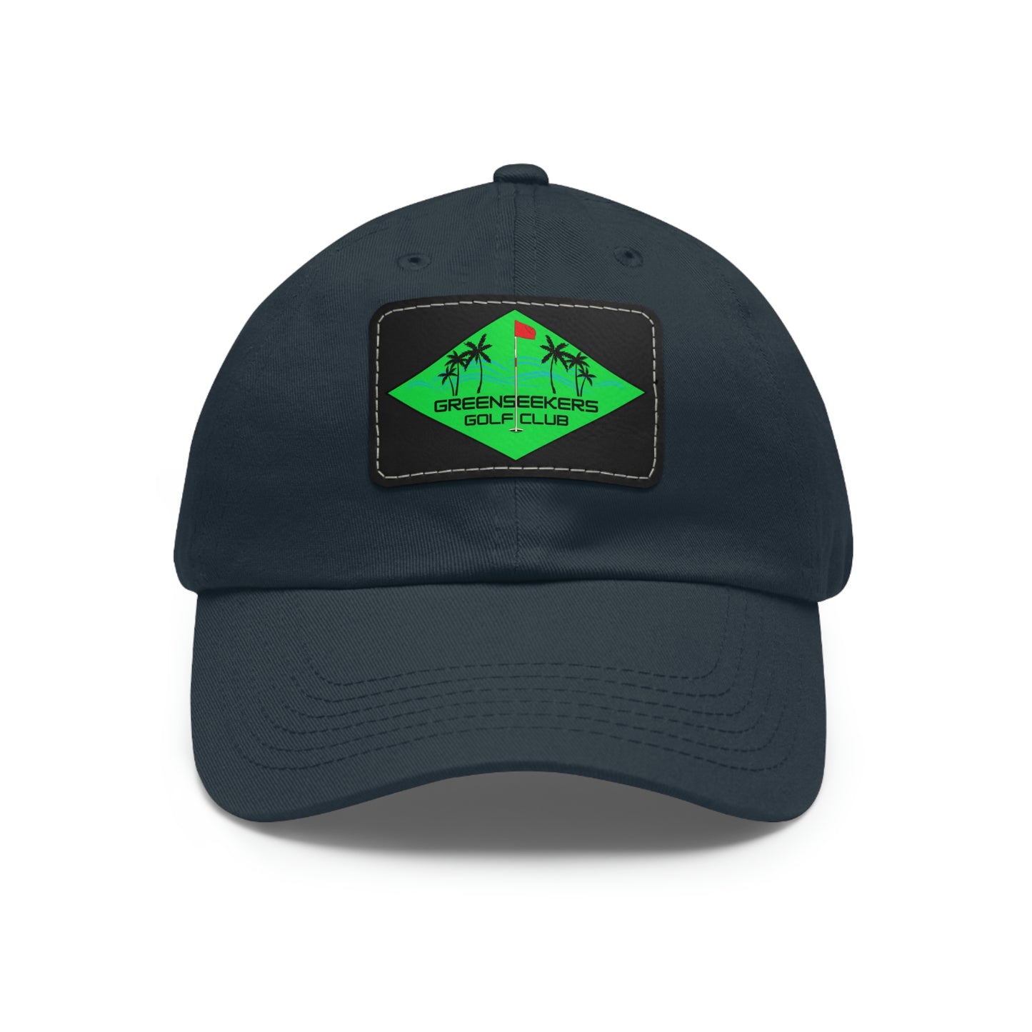 Greenseekers Beach Dad Hat with Leather Patch