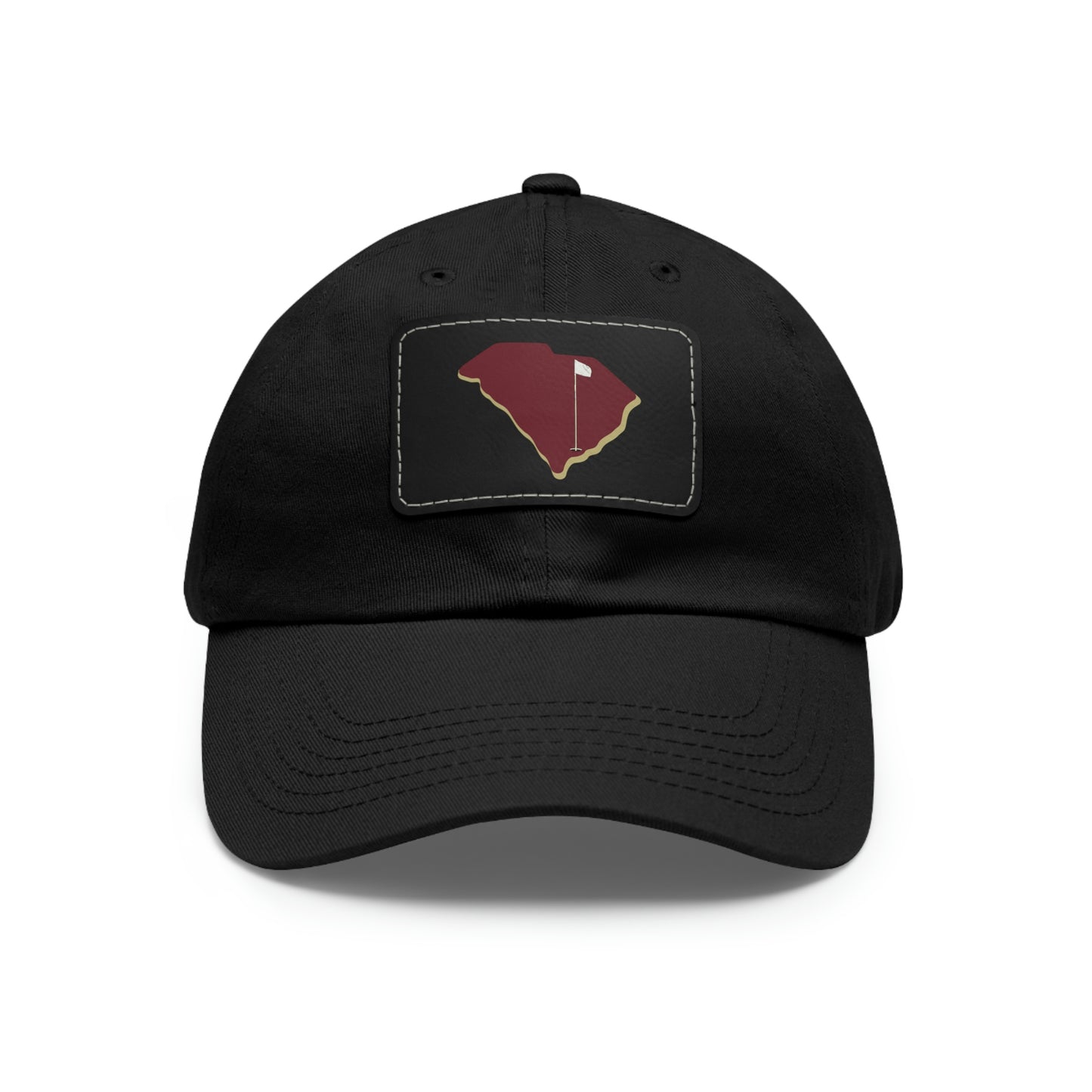 Cougs Dad Hat with Leather Patch