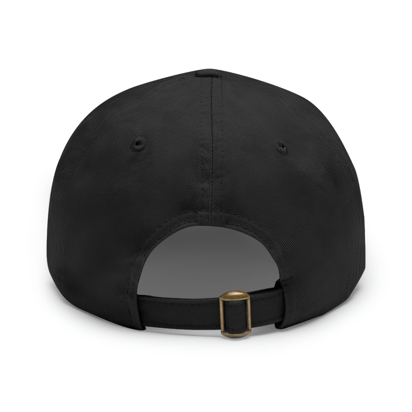 Golf Hat with Leather Patch (Round)