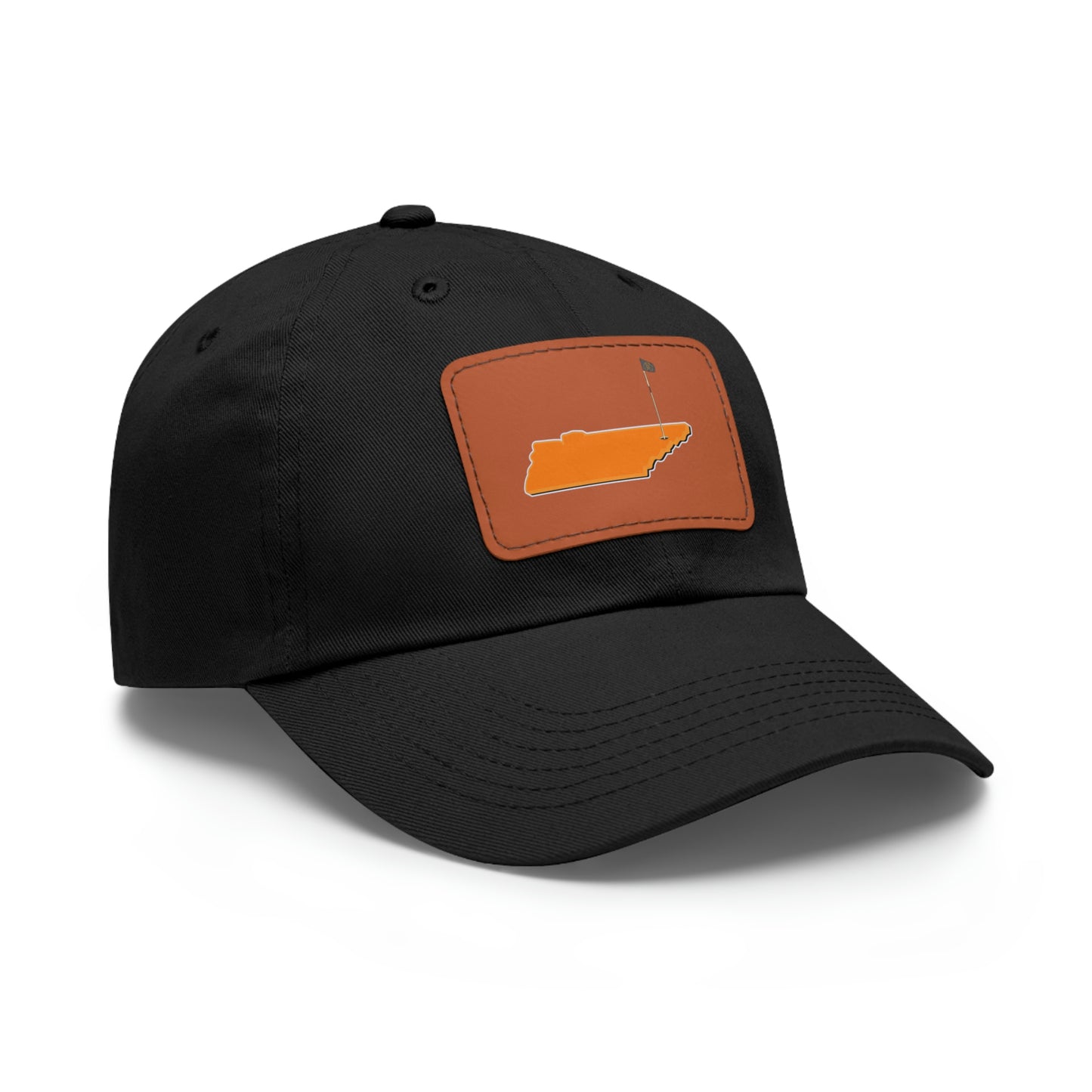 Rocky Top Hat with Leather Patch (Rectangle)