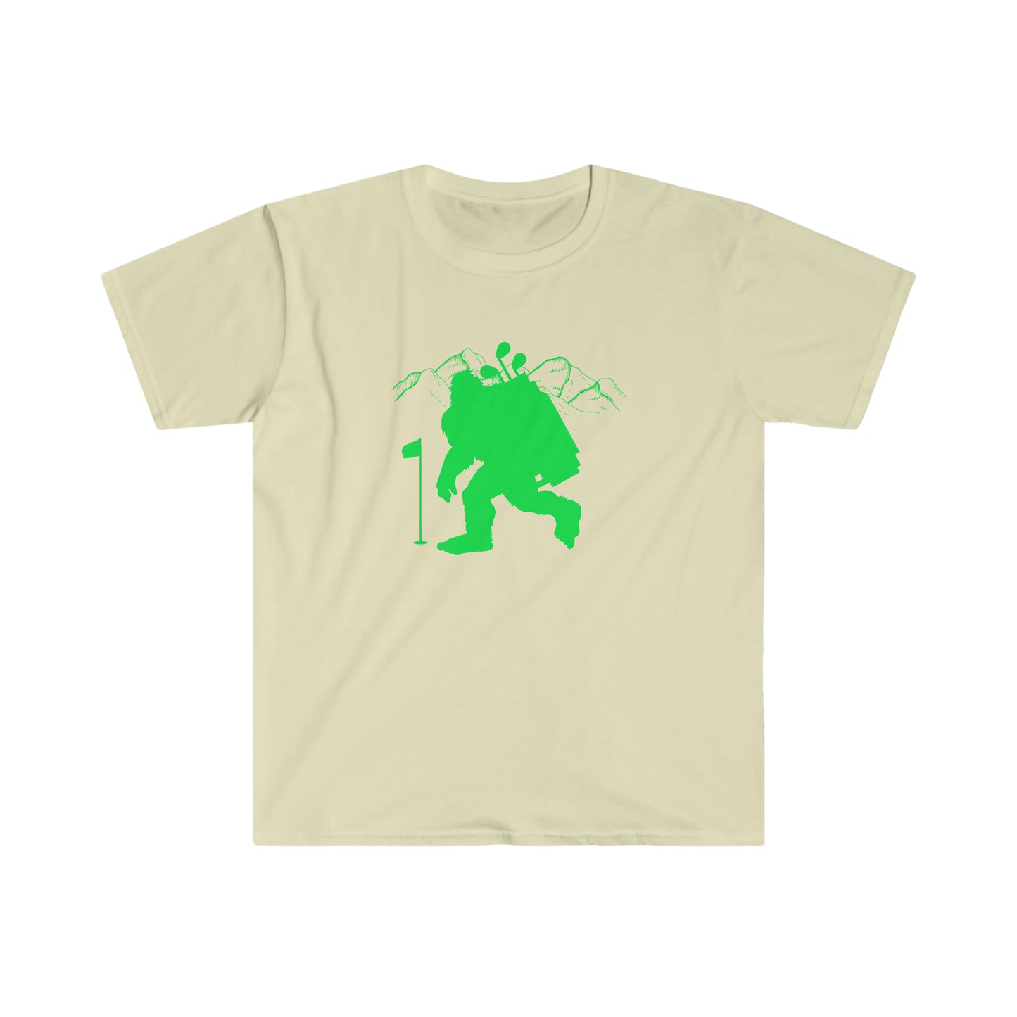 Golfin' Bigfoot Unisex Softstyle T-Shirt