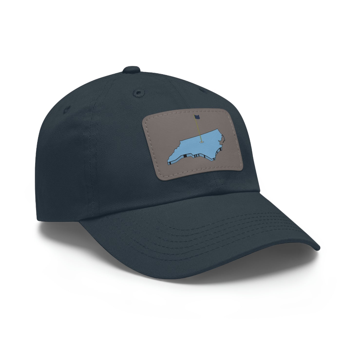 Heels Dad Hat with Leather Patch