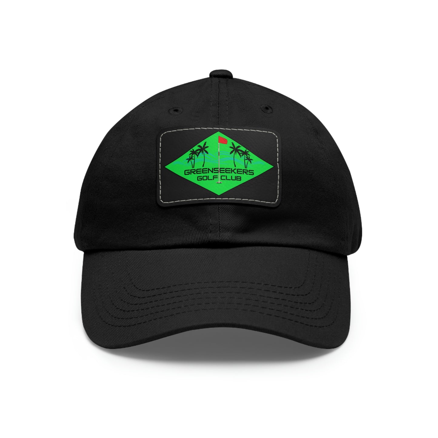 Greenseekers Beach Dad Hat with Leather Patch